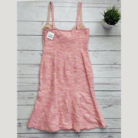 MOSCHINO Cheap & Chic Pink Tweed Strapless Bow Front Dress, IT44, US 10, NWT - Picture 5 of 8